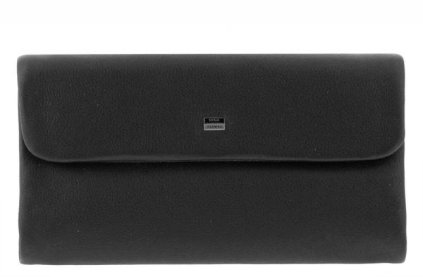 Women's leather wallet black Nina Farmina K 3239-1