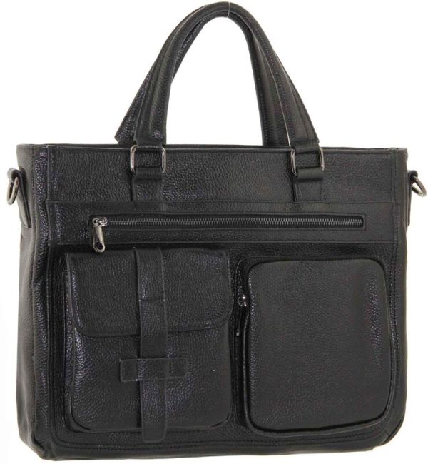 Men's leather bag with pockets M 8806-3j